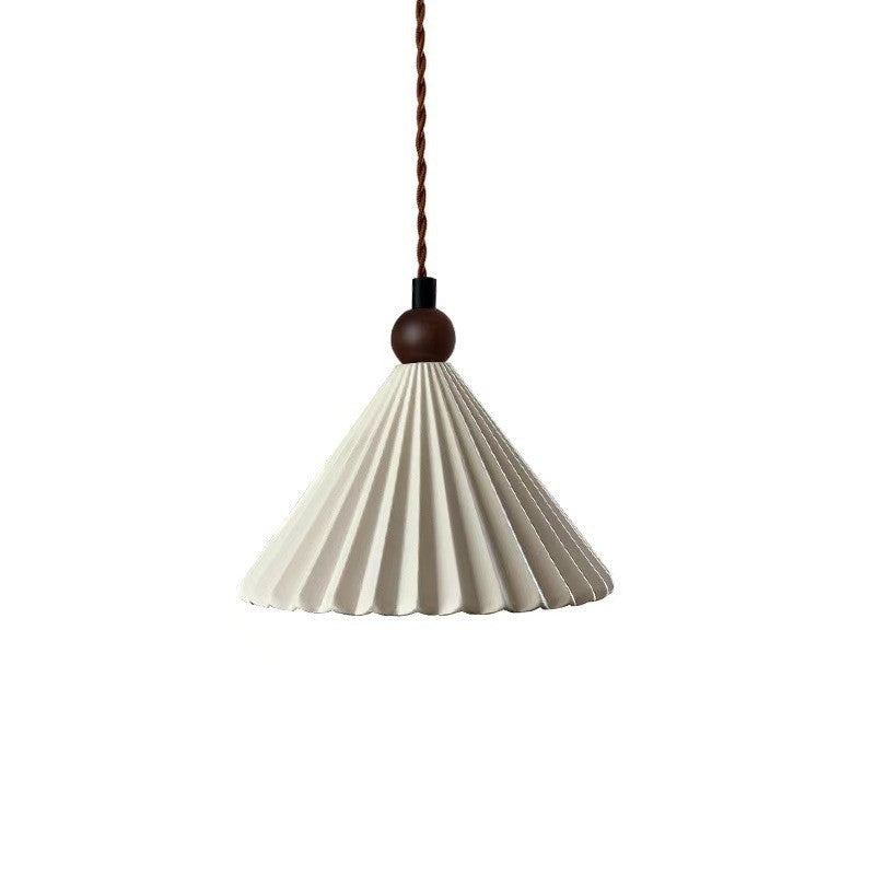 Retro Walnut Ceramic Pendant Lamp